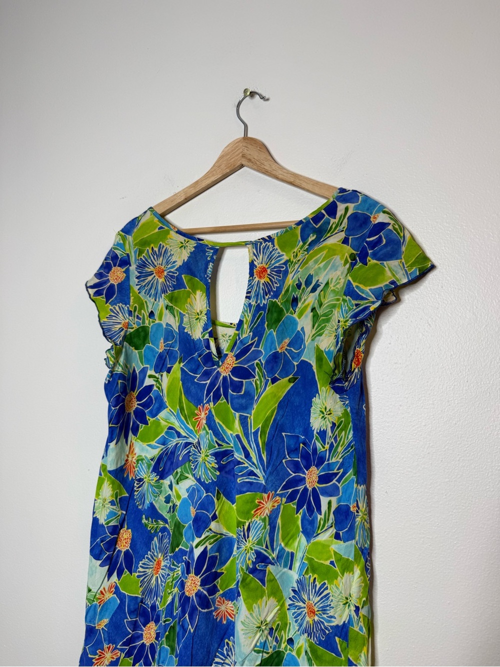Jams World Bluebell Tropical Floral Swing Shift Flowy Dress size XL - Picture 7 of 10